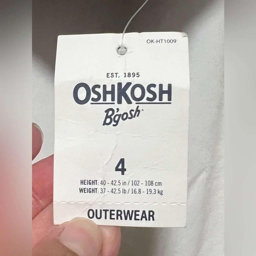 NEW OshKosh B'gosh Toddler Insulated Puffer Jacket Coat Winter Snow Outdoor